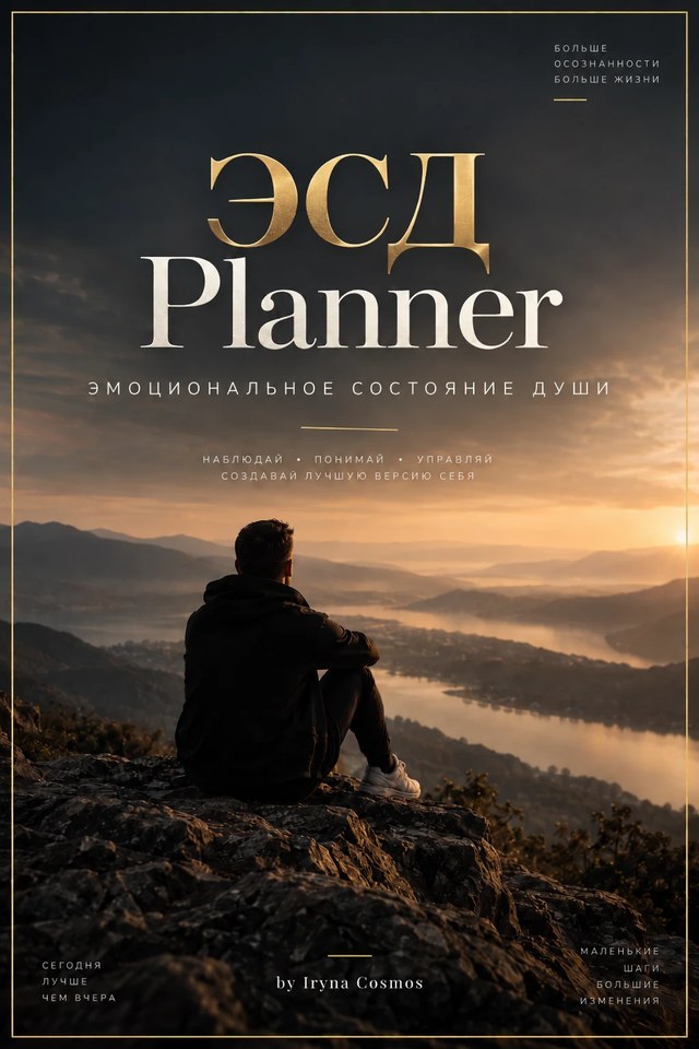 Обкладинка щоденника «ЕСД Planner. Емоційний стан душі» — спостерігай, розумій, керуй